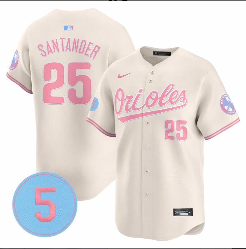 Men Baltimore Orioles #25 Santander cream 2024 Nike MLB jersey